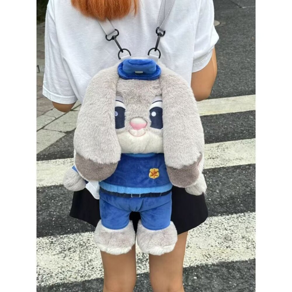 Zootopia Officer Hopps Large plush Capacity Backpack Judy Shoulder Bag Anime